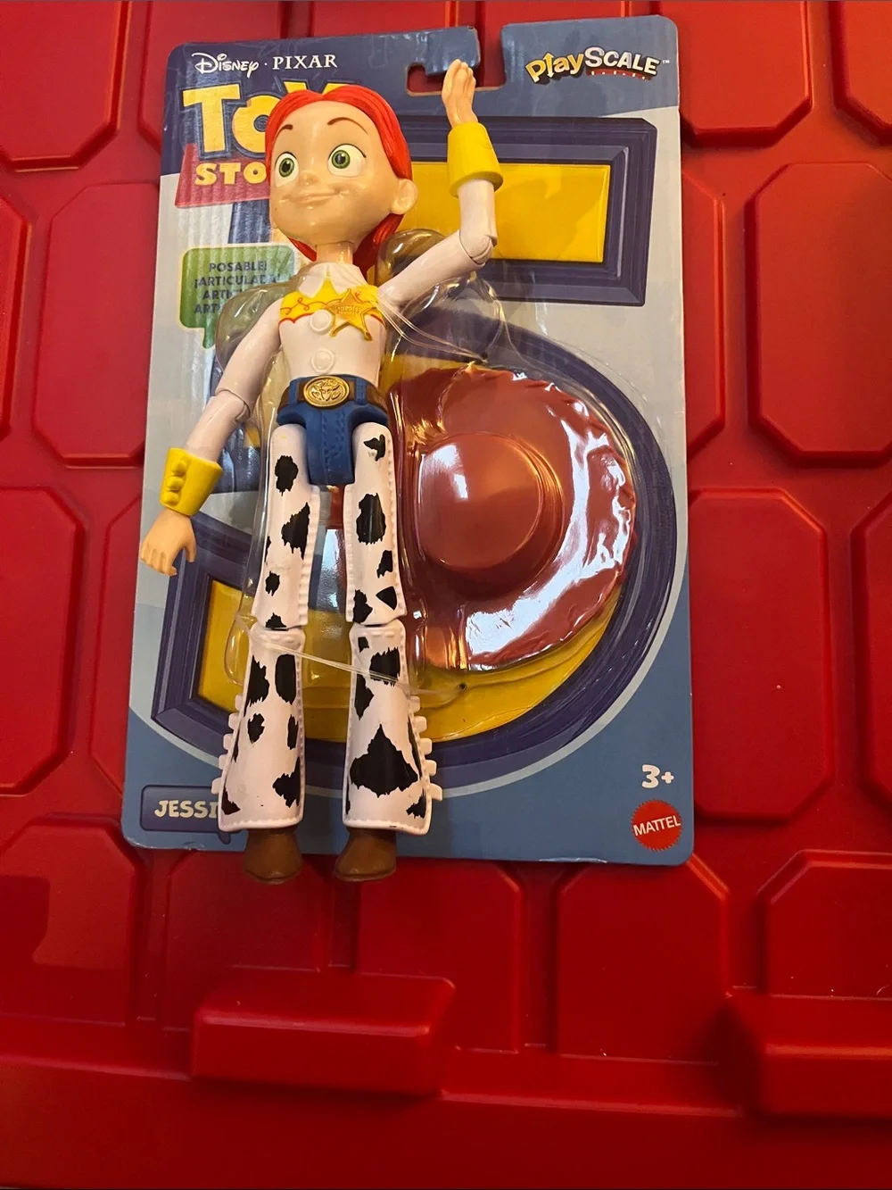 Mattel Toy Story Jessie Posable Figure - Red, White, Yellow, Blue, Brown